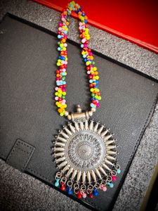 Boho Beaded Statement Necklace