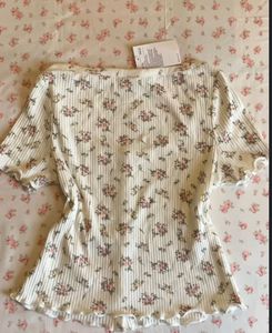 Floral Print Crop Top