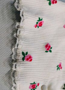 Floral Ribbed Knit Top