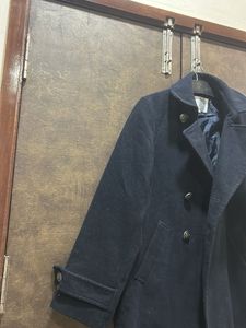 Navy Blue Wool Blend Pea Coat fit upto xxl