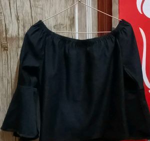 Black Off Shoulder Top