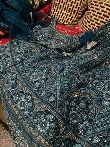 New Morni Blue Colour Lehenga 12 Kali