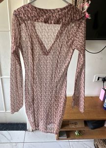 Missguided Patterned Mini Dress
