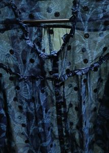 🌿✨ Elegant Blue Sheer Floral Top ✨🌿