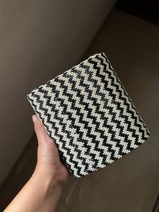 Houndstooth Party Clutch with Sling Chain