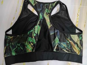 (924)Botanical Print Sports Bra