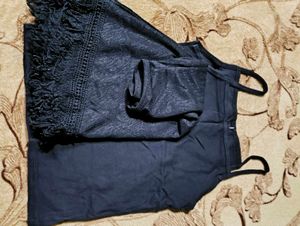 Black Top &amp; Cami Set( new)