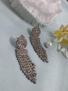 Elegant Pearl &amp; Rhinestone Drop Earrings 4 combo