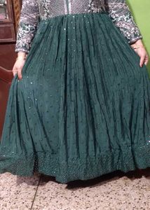 Elegant Green Ethnic Gown