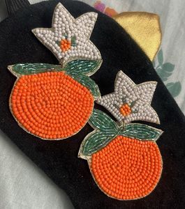 Handmade Orange Shaped Earnings