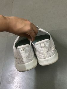 White Skechers Ultra Flex Slip On