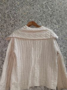 Cream Cable Knit Cardigan