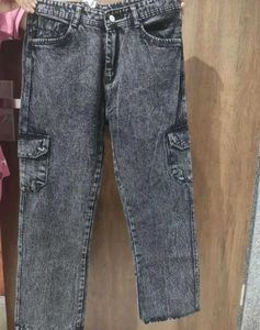 H&M Black Cargo Jeans