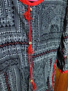 Black And Red Kurthi