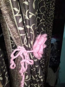 Curtain holder - Pink Flower