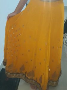 Backless Lengha Festive Mehendi