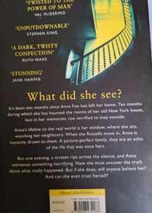 THE WOMAN IN TH WINDOW By A. J. Finn