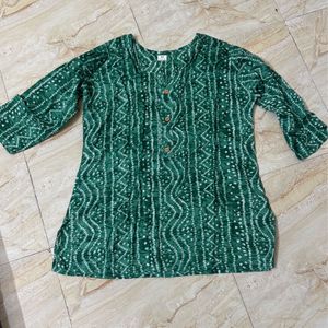 Set of 3 jaipuri print short kurtis- can buy 1 too