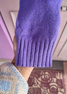 Cute Purple Knit Sweater