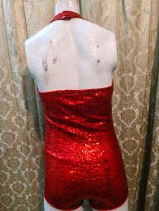 Red Sequin Jumpsuit