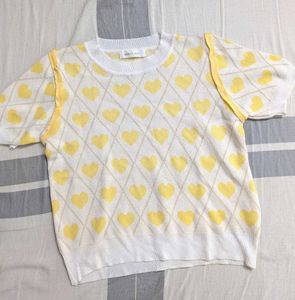 Cute Heart Pattern Top