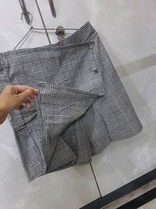 Checked Print Skorts