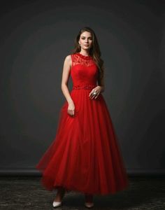 Elegant Red Gown