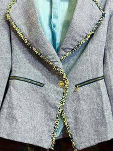 Elegant blue Grey Blazer