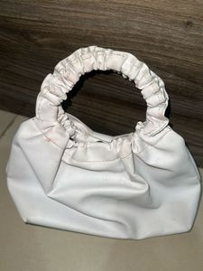 White Bow Handbag