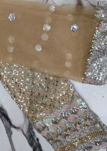 Embellished Net Fabric Salwar Material