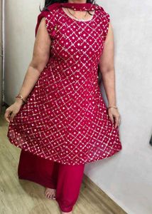 Mirror Work Plazzo Kurta Set