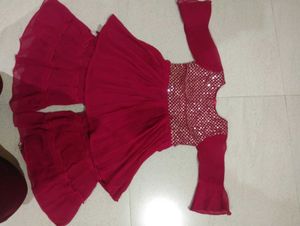 Floral Dress and Scarf Set