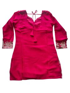 Red Sharara Kurta Set