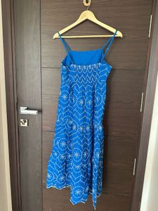 Blue casual dress