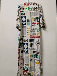 Beautiful Print Multicolour &#39;W&#39; kurtha