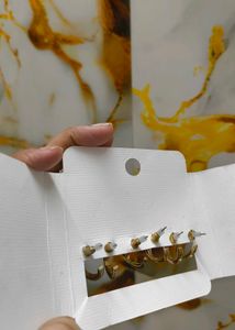 Splash Gold Hoop Earring Set
