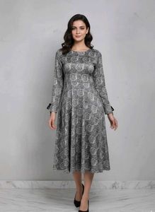 Elegant Floral Print Dress