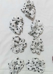 Polka Dot Scrunchies