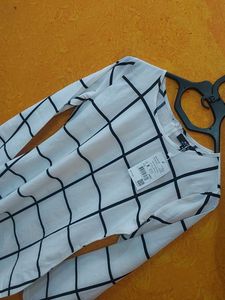 Grid Print Bodycon Dress