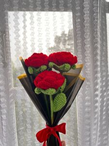 Crochet Rose Bouquet