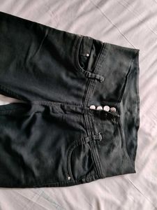 High Waisted Olive Green Jeans