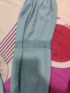 Women Sea Green solid Longline Shrug
