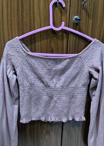 Cute mauve crop top