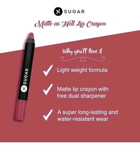 SUGAR Matte As Hell Crayon Lipsticks