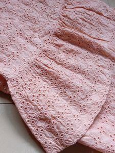 Peach Schiffli Top 💖