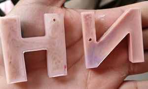 Resin Alphabet Keychains