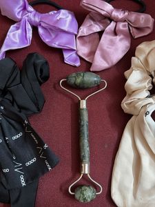 JADE ROLLER &amp; Hair Accessories combo