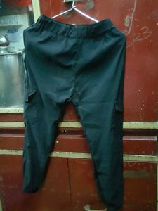 Black Cargo Joggers