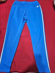 Adidas Men’s Blue Joggers – Medium – Slim Fit