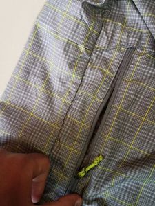 Columbia Plaid Windbreaker Jacket